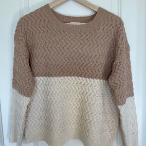 ✨S O L D ✨ Pink Lily Boutique Colour Block Sweater.